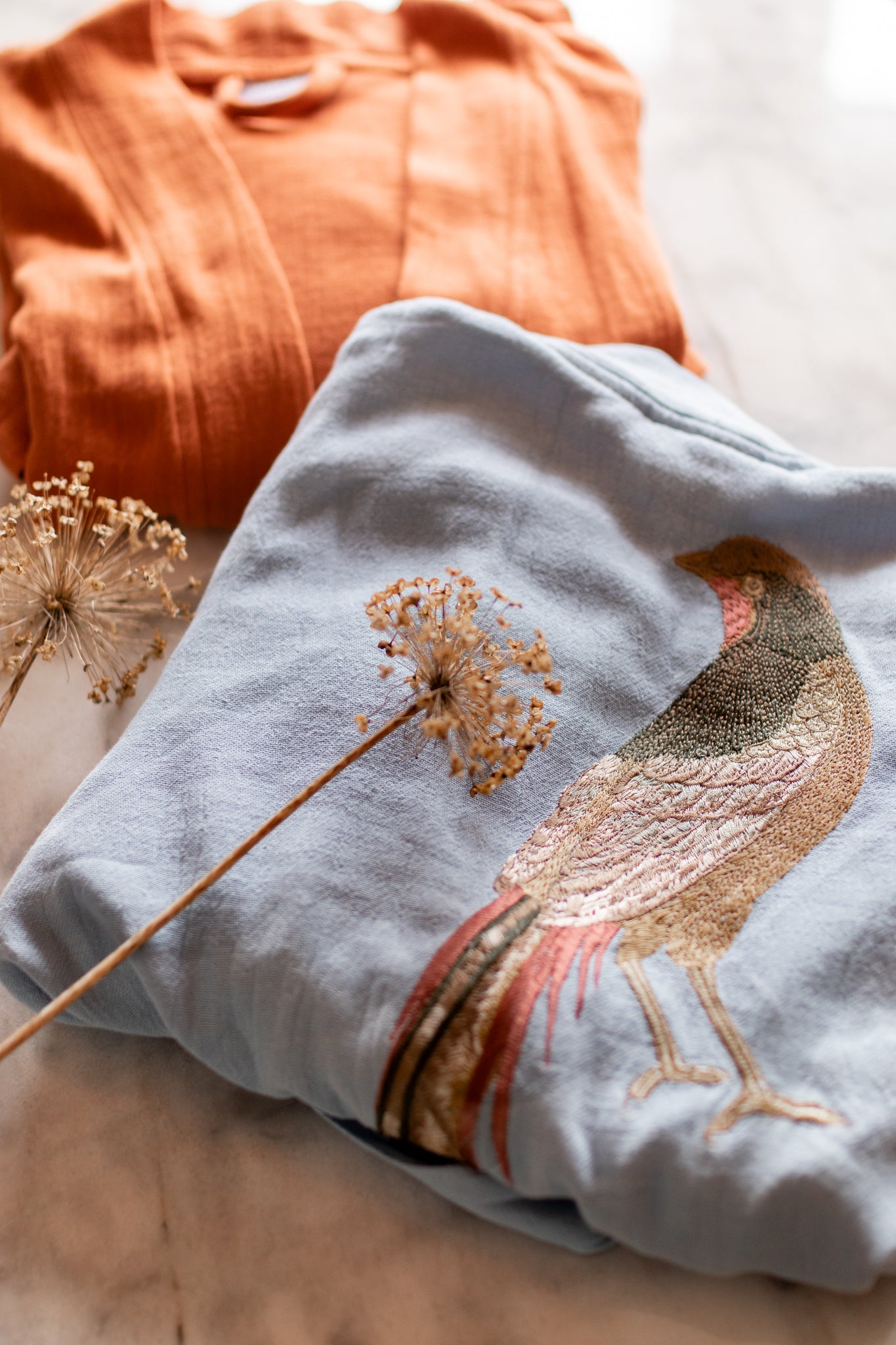 THE PHEASANT KIMONO IN CLOUD