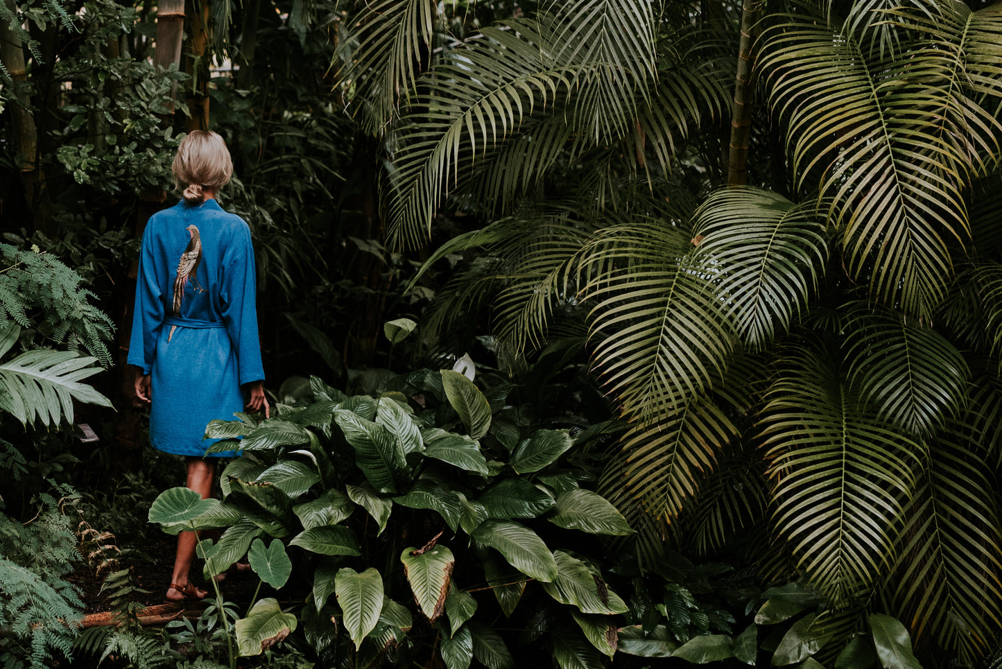 The Pheasant Kimono in Blue