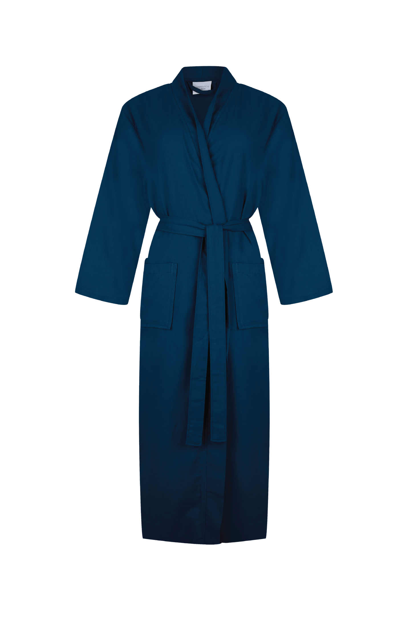 FLYING CRANES KAFTAN IN NAVY