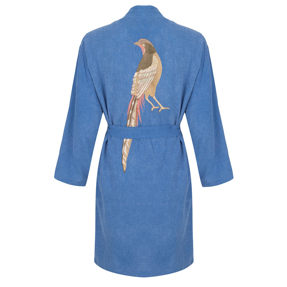 The Pheasant Kimono in Blue