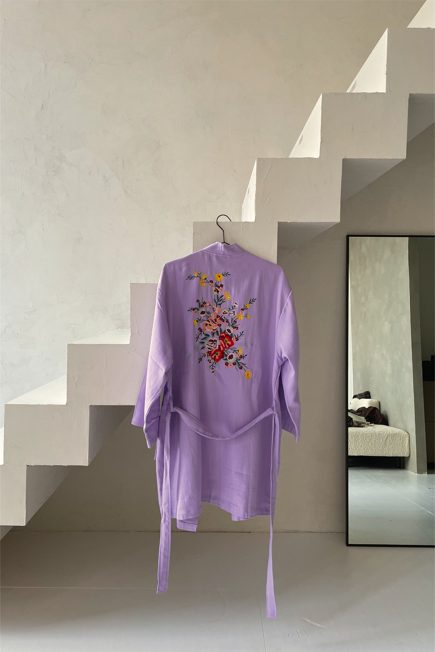 THE FLOWER KIMONO IN LILAC