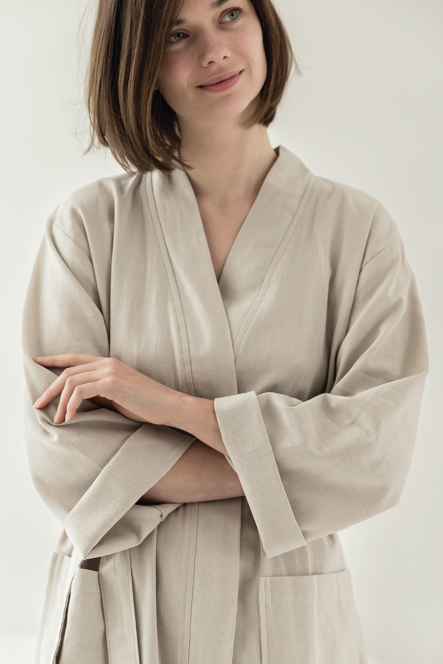 THE PHEASANT KIMONO IN MINK