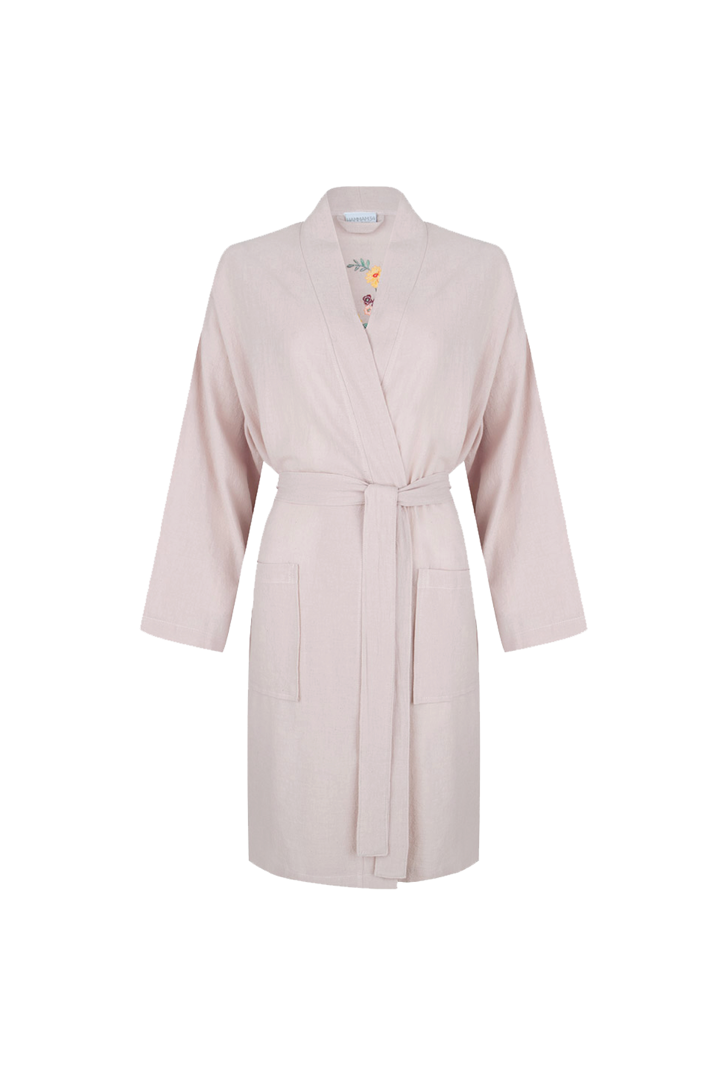 THE FLOWER KIMONO IN DUSTY PINK