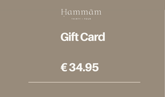 HAMMAM34 € 34.95 GIFT CARD