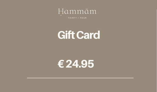 HAMMAM34 € 24.95 GIFT CARD