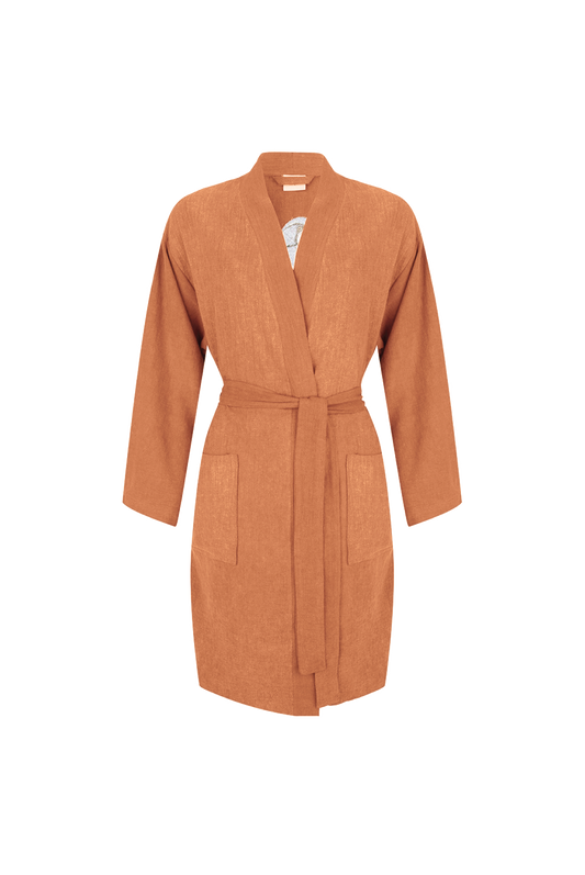 THE PHEASANT KIMONO IN RUST
