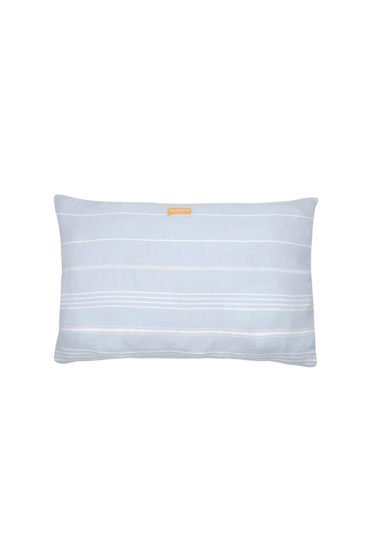 Hammam34 Blue Pillow Case with Stripes