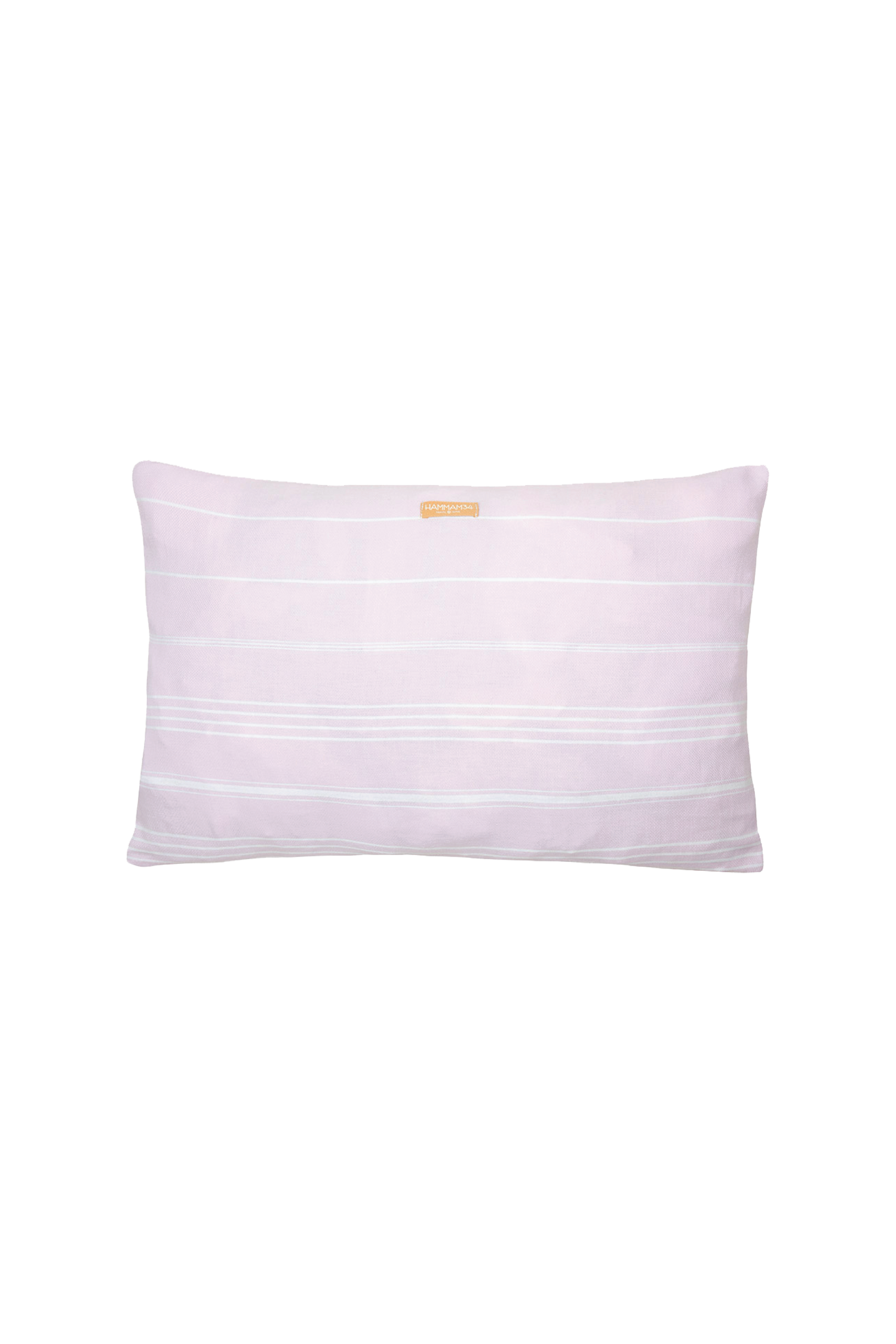 Hammam34 Pink Pillow Case with Stripes