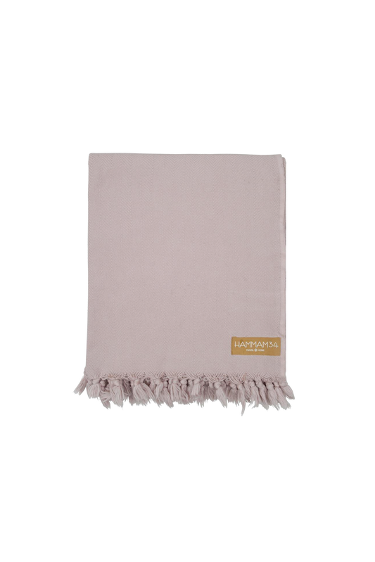 Hammam34 Cotton Handloomed Pink Beach Blanket